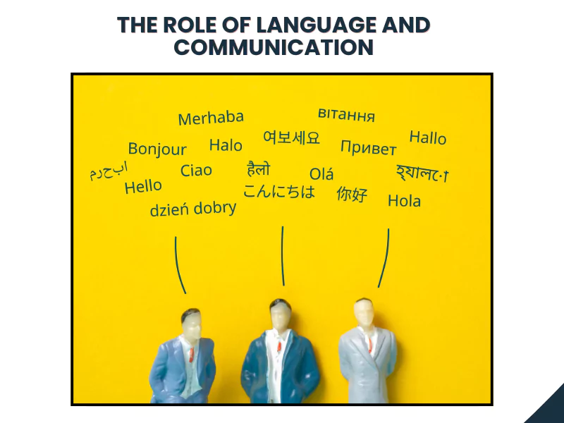 The Role of Language and Communication<br />
